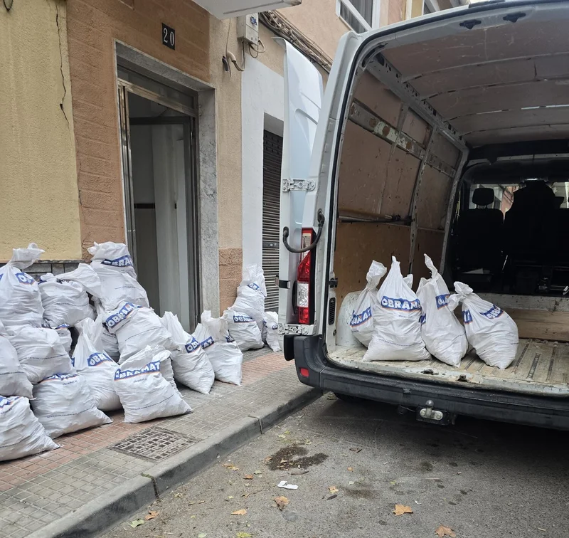 Recogida de escombros a domicilio en Getafe