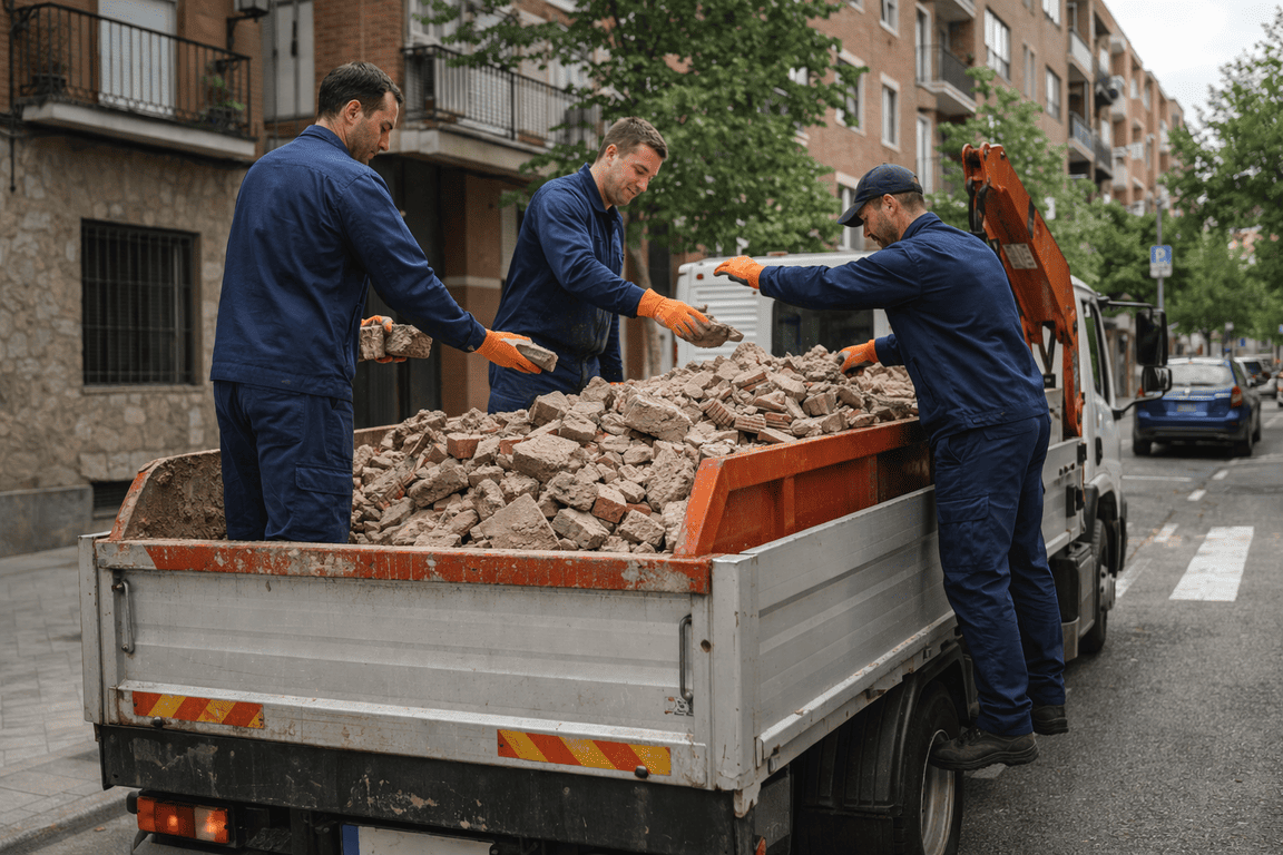 Servicio profesional de recogida de escombros y sacas RCD en San Fernando de Henares y Parque Empresarial — Deco Excavaciones